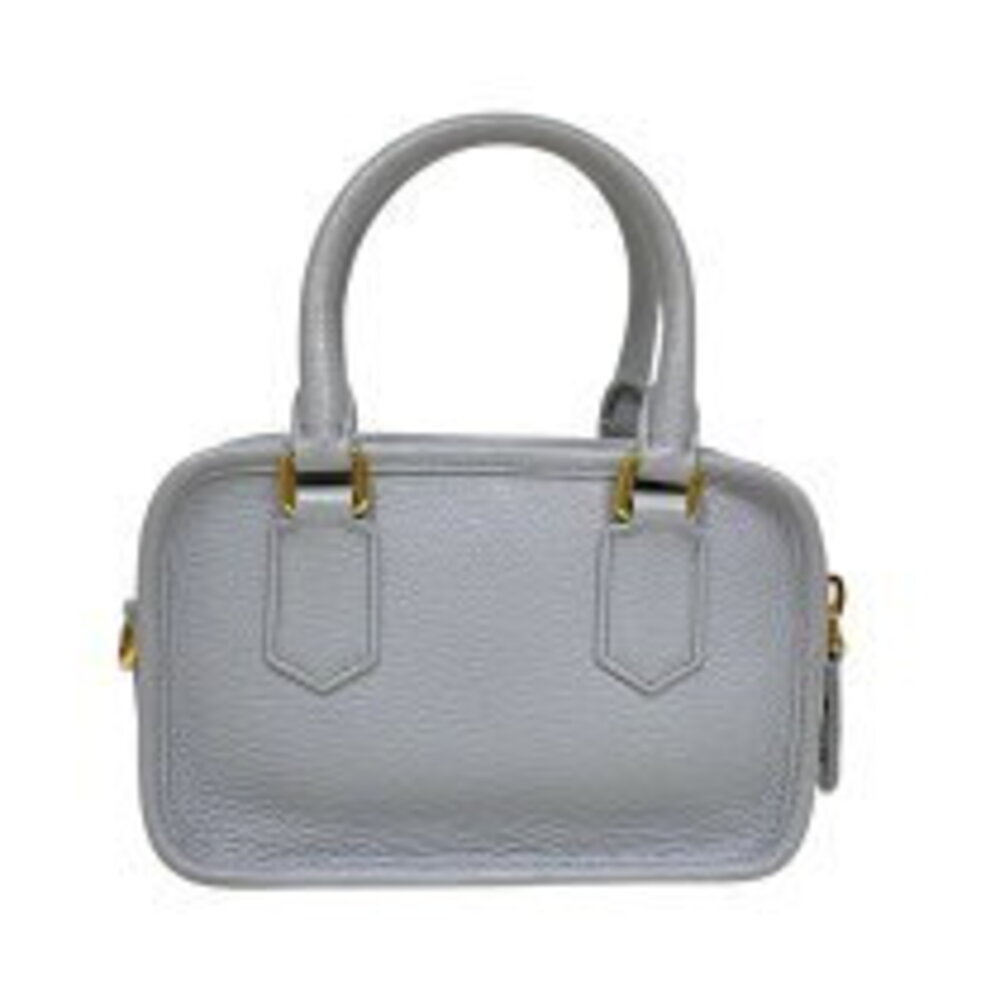Miu Miu Purple Leather Gray Arcadi Shoulder Bag Handbag